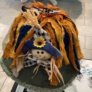 Colorful Scarecrow Hat with Fringe